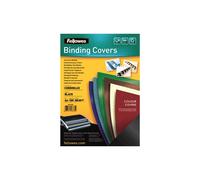 Fellowes 5378504 Portadas para encuadernar de cartón alto brillo Chromolux, extra rígido, 250 micras, 100% reciclables, formato A4, con certificación FSC, pack de 100, color negro