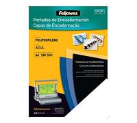 Fellowes 54771 - Portadas para encuadernar de polipropileno, A4, azul