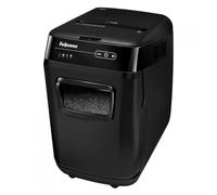 Fellowes AutoMax 200C - Destructora trituradora automática de Papel, destruye hasta 200 Hojas (10 manualmente), Corte en partículas, para 3-5 usuarios, Ultra-silenciosa