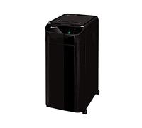 Fellowes Automax™ 350C - Destructora trituradora de papel automática, corte en partículas de 4x38 mm (DIN P-4), destruye hasta 350 hojas, hasta 5 usuarios en la oficina, papelera de 68L, destruye CD