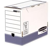 Fellowes bankers box caja de archivo definitivo 150mm a4 - montaje automatico fastfold - carton reciclado certificacion fsc