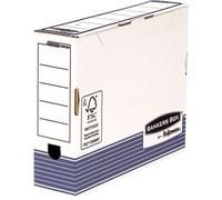 Fellowes bankers box caja de archivo definitivo 80mm a4 - montaje automatico fastfold - carton reciclado certificacion fsc
