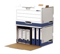 Fellowes bankers box contenedor de archivos - acceso frontal - montaje manual - carton reciclado certificacion fsc