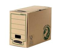 Fellowes bankers box earth caja de archivo definitivo folio 150mm - montaje manual - carton reciclado certificacion fsc - color marron