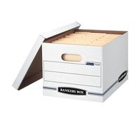 Fellowes Bankers Box Stor/File - Letter/Legal - Organizador de almacenaje (317.5 x 412.75 x 266.7 mm, Azul, Blanco)