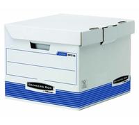Fellowes Contenedor de Archivo con Tapa Fija Azul-Blanco