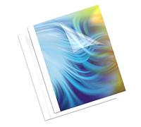 Fellowes Coverlight - 20 cubiertas para encuadernación térmica, 1.5 mm, transparente y blanco mate