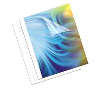 Fellowes Coverlight - 20 cubiertas para encuadernación térmica, 3 mm, transparente y blanco mate
