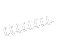 Fellowes Canutillos wire CRC53274 pack de 100, doble espiral, paso 3:1, 34 agujeros, 14 mm, blanco