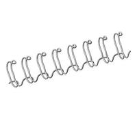 Fellowes Canutillos tipo wire CRC54451 – Pack 100, doble espiral, paso 3:1, 8 mm, plata