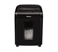Fellowes - Destructor de papel 10m tipo microcorte con seguridad nivel P-5, cesta de 19 L y ventana de visión para oficina