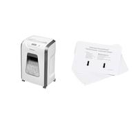 Fellowes FS-12C - Trituradora de Papel, Corte en partículas, destruye hasta 12 Hojas & 10 Hojas lubricantes para destructoras de Papel, Rendimiento Superior, fáciles de Usar