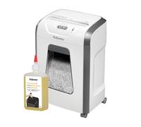 Fellowes FS-12C - Trituradora de Papel, Corte en partículas, destruye hasta 12 Hojas, destructora de Papel Uso Personal, Exclusiva de Amazon + Fellowes Aceite lubricante para destructoras, 355 ml
