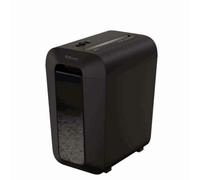 Fellowes LX65 - Trituradora de Papel, Corte en partículas, destruye hasta 10 Hojas, destructora de Papel Uso Personal, Papelera 22L, Nivel de Seguridad DIN-P4, Color Negro