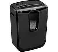 Fellowes M-7C - Destructora trituradora de Papel, Corte en partículas, destruye hasta 7 Hojas, Uso Personal, tritura Tarjetas de crédito, Color Negro