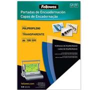 Fellowes pack de 100 portadas de polipropileno a4 - 500 micras - acabado de calidad - color transparente