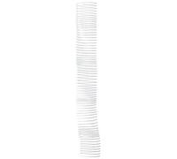 Fellowes Pack de 25 espirales metálicas, Blanco, 50 mm