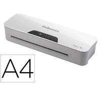 Fellowes Plastificadora Pixel – hasta A4, 125 micras – Blanca y gris