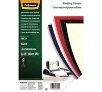 Fellowes Portadas para encuadernar de cartón Leatherlook FSC A4 Negro 25 unidades