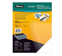 Fellowes Tapa de encuadernación de PVC | transparente | 180 micras | A4 | 100 uds