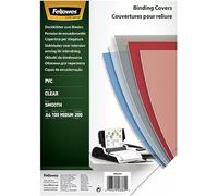 Fellowes Portadas para encuadernar de PVC transparente A4