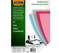 Fellowes Portadas para encuadernar DIN A3 PVC transparente 200 micras Pack de 100