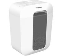 Fellowes Destructora LX50 – Corte en partículas 4 x 37 mm, hasta 9 hojas, 17 L, DIN-P4, Blanca