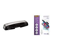 Fellowes Saturn 3i A3 Plastificadora de documentos, 80-125 micras, para uso frecuente + ImageLast Pack de 25 fundas de plastificar, formato A3, 80 micras
