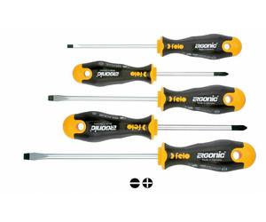 Felo ergonic feles40095118 juego de destornilladores, set de 5 piezas
