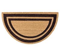 Felpudo de coco 40 x 70 cm robusto alfombra de entrada exterior antideslizante mod. co_bordo semuna marrón