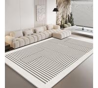 Felpudo Entrada Casa Crema Rayas Blancas Alfombra Salon Lavable Alfombra Entrada Casa Exterior Poliéster Felpudo Exterior Lluvia Suave Alfombras de Habitacion Salon Antideslizante Tapete 40x60cm
