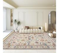 Felpudo Entrada Casa Flor Rosa Beige Alfombra Salon Lavable Alfombra Entrada Casa Exterior Poliéster Felpudo Exterior Lluvia Suave Alfombras de Habitacion Salon Antideslizante Tapete 100x150