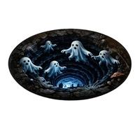 Felpudo Halloween Ilusión Alfombra Efecto Óptico Espeluznante 60x60 cm