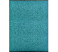 Felpudo lavable azul cian 90x120 cm