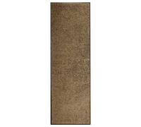 Felpudo lavable marrón 60x180 cm