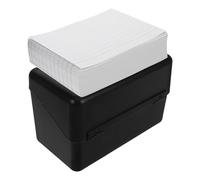 FELTECHELECTR Caja de Almacenamiento Portátil con Diseño Compacto para Tarjetas de Índice con Anillas y Separadores, Estuche para Tarjetas Flash Adecuado para Oficina y Estudio