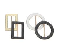 FELTECHELECTR Hebilla Circular de Metal para Ropa, 3.5cm, Aleación de Zinc | Cierre para Bufanda Tipo Chal, Pinza para Corbata de Camiseta, Uso Diario y Reuniones Casuales