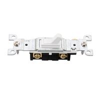 FELTECHELECTR Interruptor Unipolar de Pared Material PC y Cobre con Enchufe Empotrable Instalación Simple para Accesorio de Corriente Hogar
