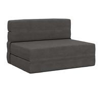 Fengshui Sofá cama plegable gris oscuro 70 x 72 x 60 cm tela | 100% poliéster, función de asiento 2 en 1, funda de cremallera extraíble, envasado al vacío