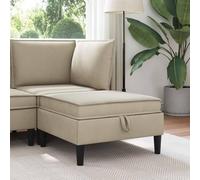 Fengshui Sofá Taburete Con Almacenamiento Arena Terciopelo Rectangular | Espuma de alta densidad, cojín de asiento extraíble, piernas delgadas, fácil cuidado