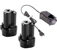 FengWings BL1013 - Batería de Repuesto de 10,8 V, 1,5 Ah, 2 Unidades, con Cargador, Compatible con batería Makita BMR102 DMR104 BMR107 LXRM02 LXRM03, Compatible con Cargador Makita DC10WA DC10WB