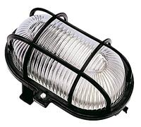 Fenoplástica 7004G - Aplique oval de exterior, 60W, IP44, E-27, gris.