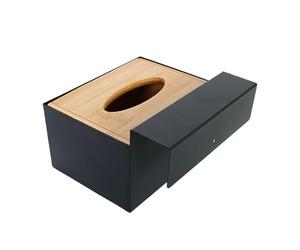 Fenteer Dispensador de Guantes Porta Guantes Utensilios de Cocina versátiles Caja para Guantes Caja para Guardar Guantes Desechables, Madera
