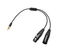 Fenteer TRS a Masculino Femenino Femenino Iluminación Adaptador Profesional 30 cm -ACP-1/2 Cable de adaptador de bloqueo