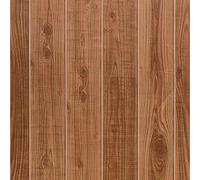 FENTIS Papel Tapiz Autoadhesivo con Paneles de Madera Marrón para Peel and Stick Parte Trasera Adhesiva Plástico Extraíble Aspecto de Tablón Rollo de Vinilo para Dormitorio Baño 44.5x500cm