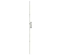 FERCO by THIRARD - Caja de Cerradura Embutida Decena con Cilindro para Puerta de Madera - Ajustable - Eje 40 mm - 2 Puntos - Cierre por Elevación - Frente 18 mm - Reversible - Gris