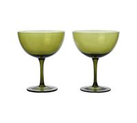 Ferm Living 2 Copas de cóctel Host 24 cl Moss green