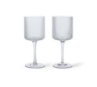 Ferm Living 2 Copas de vino blanco Ripple 26 lear