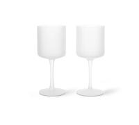 Ferm Living 2 Copas de vino blanco Ripple 26 rosted