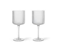 Ferm Living 2 Copas de vino tinto Ripple 32.5 lear